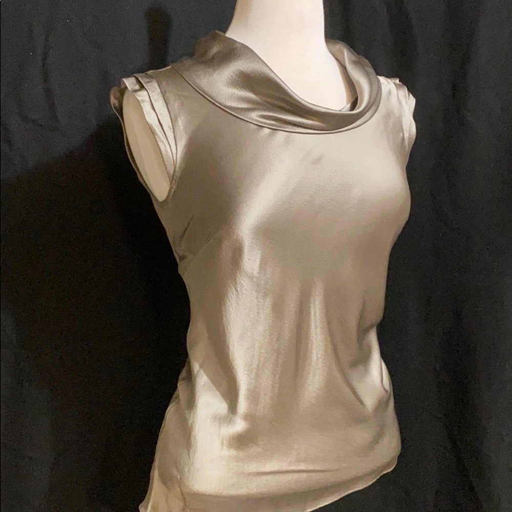 Banana Republic silk blouse with cowl neck